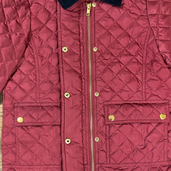 J. Crew Quilted Down Red Jacket Size XXS - Picture 6 of 6